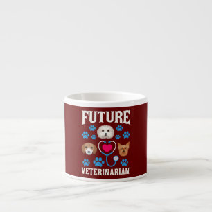 Zukünftiger Tierarzt Tierliebhaber Espressotasse