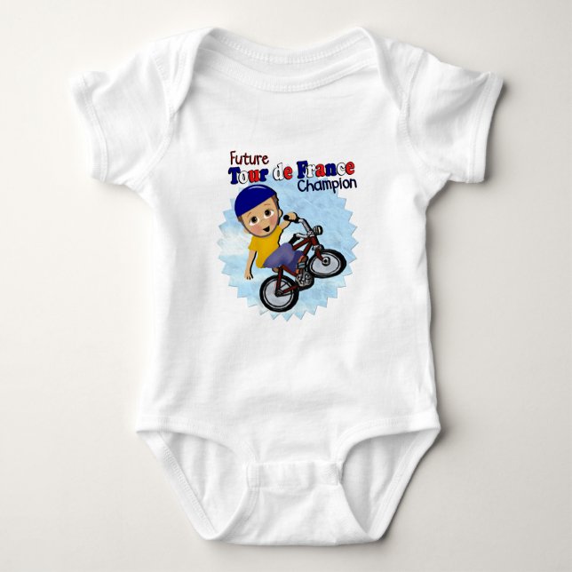 Zukünftiger Tour de France-Meister Baby Strampler (Vorderseite)