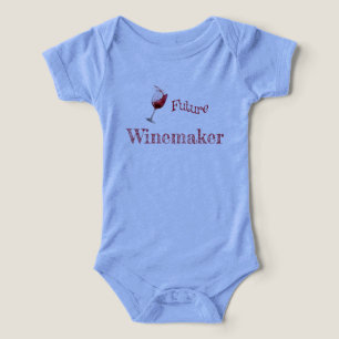 Zukünftiger Winzer Lustiger Weinliebhaber Baby-Bod