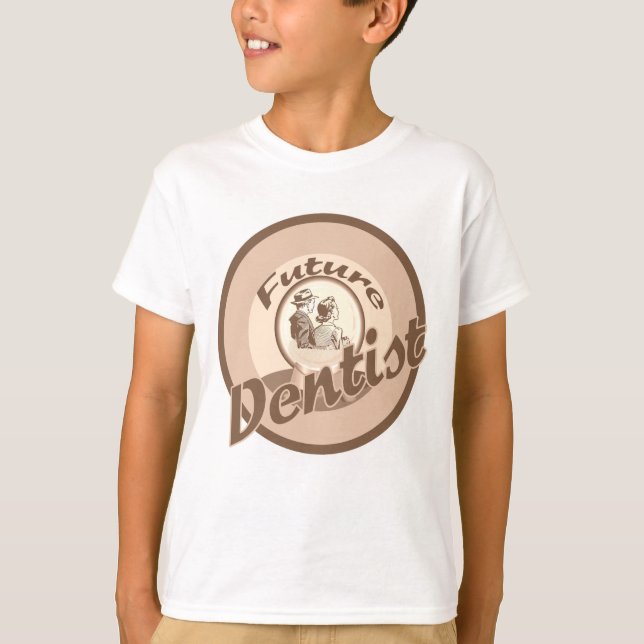 Zukünftiger Zahnarzt scherzt Berufs-T - Shirt (Vorderseite)
