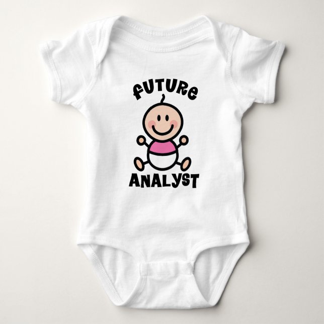 Zukünftiges Analytiker-Baby-Geschenk Baby Strampler (Vorderseite)