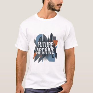 Zukünftiges Archiv Moderne Geometrische Stadtlands T-Shirt