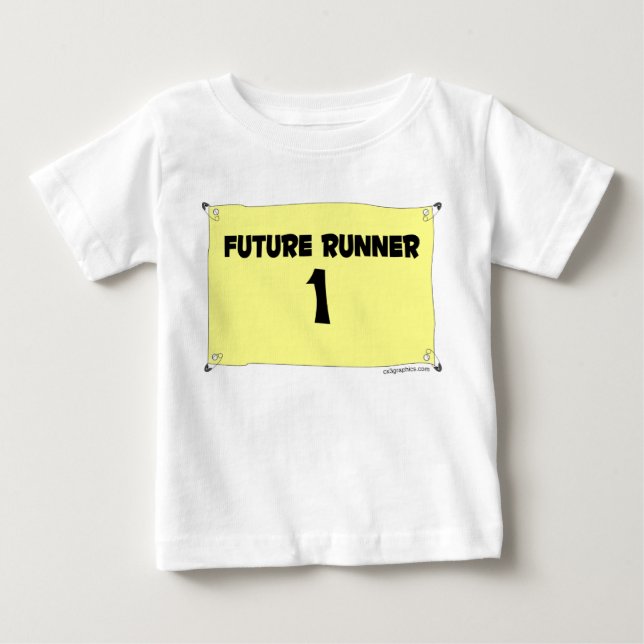 Zukünftiges Läufer-Säuglingst-stück Baby T-shirt (Vorderseite)