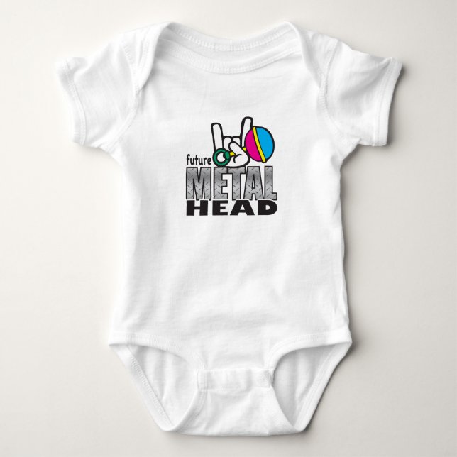 Zukünftiges metalhead baby strampler (Vorderseite)