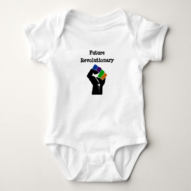Zukünftiges revolutionäres Onsie Baby Strampler (Vorderseite)