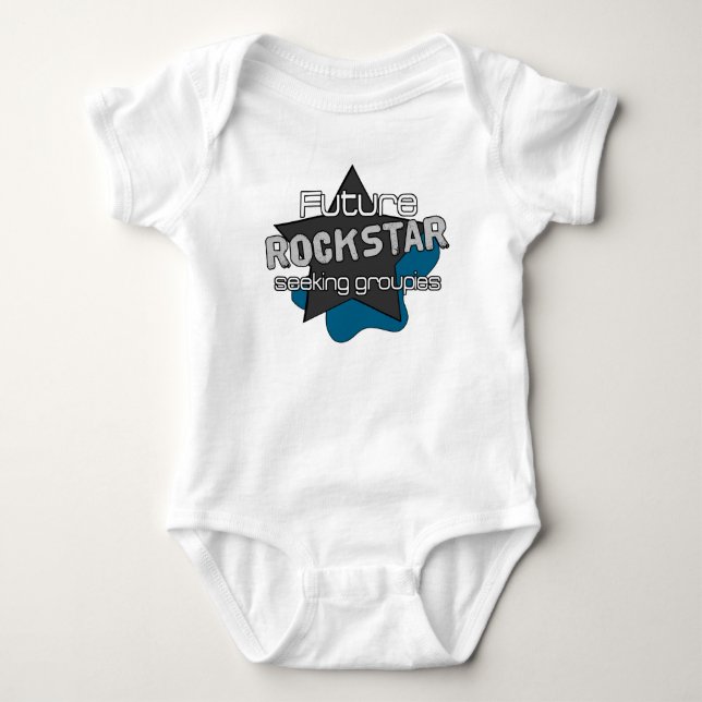 Zukünftiges Rockstar Baby Strampler (Vorderseite)