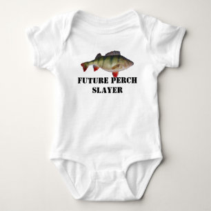 Zukünftiges Stangeslayer-Fischen-Baby-Shirt Baby Strampler