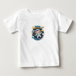 Zukunfts-Astronauten-Babyshirt Süßer Weltraumforsc Baby T-shirt