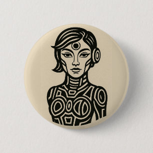 Zukunfts-Sigillen-Pin Button