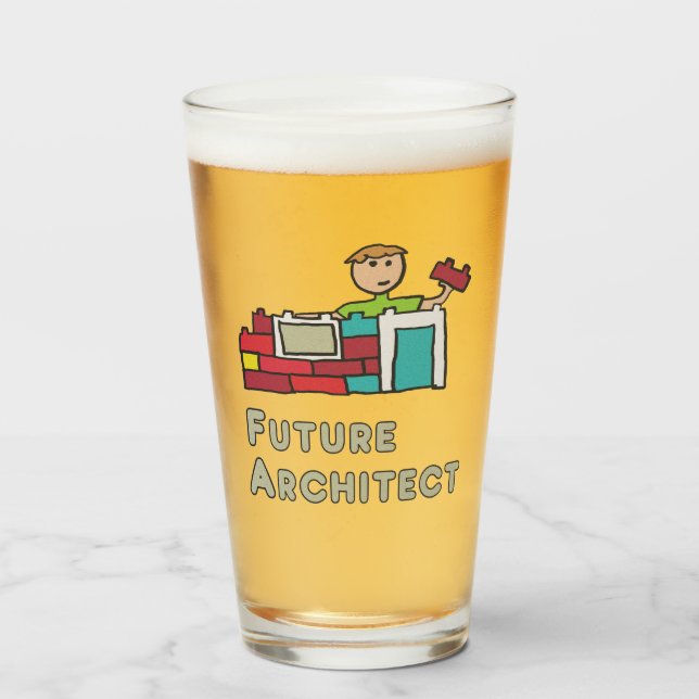 Zukunftsarchitektin Glas (Vorne (Gefüllt))