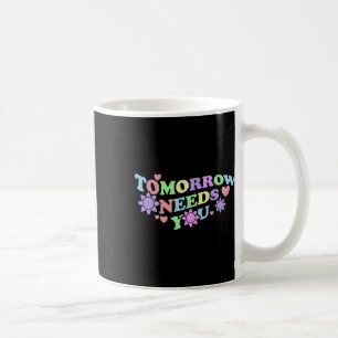 Zukunftsbedürftige Menschen - Blume zur Aufklärung Kaffeetasse