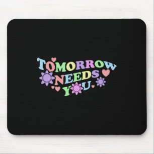 Zukunftsbedürftige Menschen - Blume zur Aufklärung Mousepad