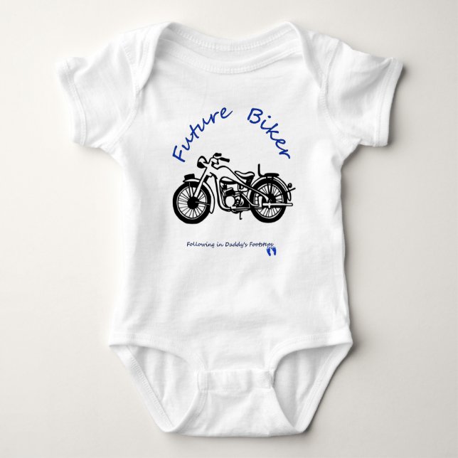 Zukunftsbiker Baby Strampler (Vorderseite)