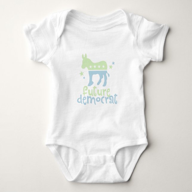 Zukunftsdemokratin Baby Strampler (Vorderseite)