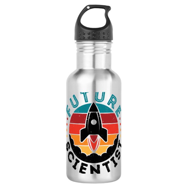 Zukunftsforscher Edelstahlflasche (Vorderseite)