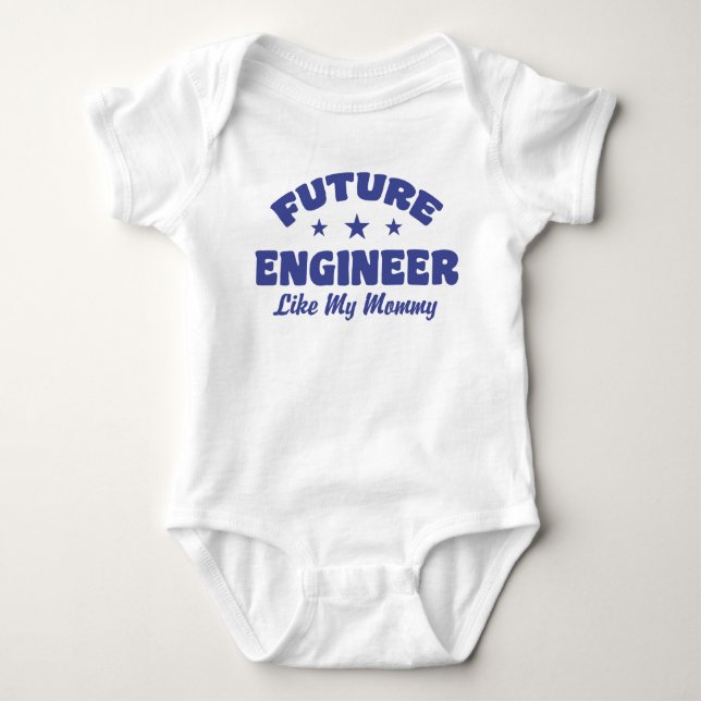 Zukunftsingenieur wie meine Mami Baby Strampler (Vorderseite)