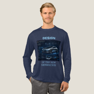 Zukunftskonzept für den Entwurf der Automobiltechn Tri-Blend Shirt