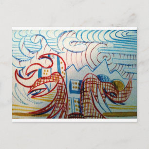 Zukunftsprimitiv Postkarte