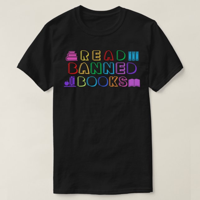 Zulässige Bücher lesen 8 T-Shirt (Design vorne)