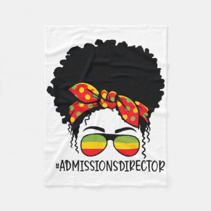 Zulassungsdirektorin Unordentlicher Dutt Afro Frau Fleecedecke