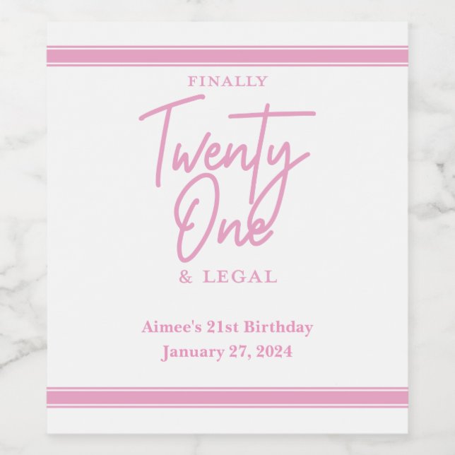 Zuletzt Personalisierte Wein-Champagnermarken Weinetikett (Einzelnes Label)