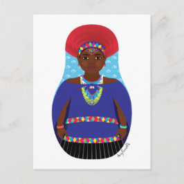 Zulu, carte postale Matryoshka, Afrique du Sud