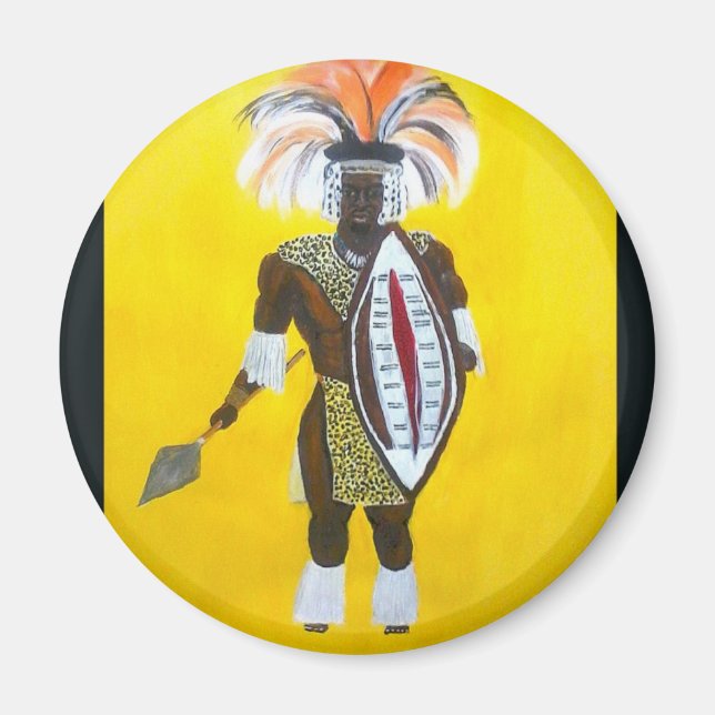 Zulu Warrior Magnet (Vorne)