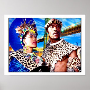 Zulu Warrior & Seine Königin: Poster