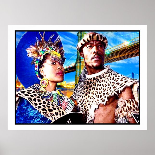 Zulu Warrior & Seine Königin: Poster (Vorne)