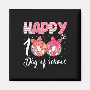 Zum 100. Tag der Schule Disco Ball 100 Tage Magnet