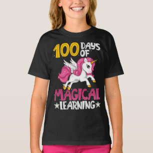 Zum 100. Tag Einhorn Shirt 100 Tage Schulkinder