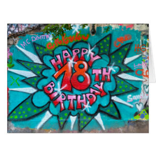 Zum 18. Geburtstag Graffiti