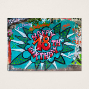 Zum 18. Geburtstag Graffiti
