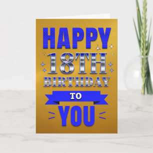 Zum 18. Geburtstag Karte