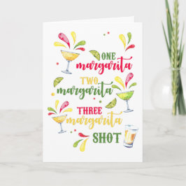 Zum 21. Geburtstag Margarita Card Karte