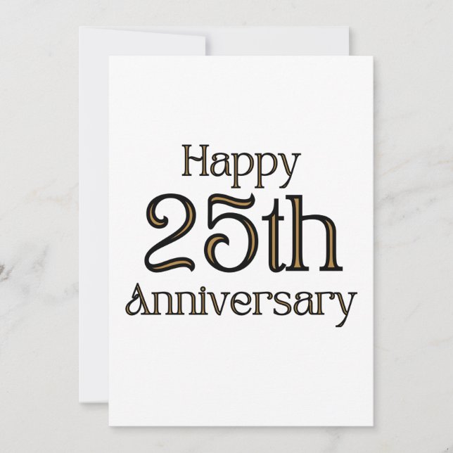Zum 25. Jahrestag der Einladung (Vorderseite)