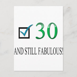 Zum 30. Geburtstag Postkarte
