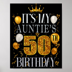 Zum 50. Geburtstag meiner Tante Herzlichen Glückwu Poster
