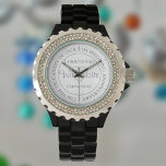 Zum 5. Hochzeitstag Armbanduhr<br><div class="desc">Geschenkuhr für Ehefrau an einem 5. Hochzeitstag. Besondere Uhr mit Einschreibung. 5. Hochzeitstag Geschenk. Watch hat eine Inschrift und die Meldung "Mit Liebe". Auch die Namen jedes Partners. Weiße Uhr.</div>