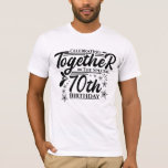 zum 70. Geburtstag T-Shirt<br><div class="desc">Dekorativer 70. Geburtstag mit Zierstars. Herzlichen Glückwunsch zum 70. Geburtstag Ihrer Lieben zum Beispiel Ihre Oma, Opa, Vater, Mutter, Onkel oder Tante. Alles Gute zum 70. Geburtstag Geschenkidee.</div>