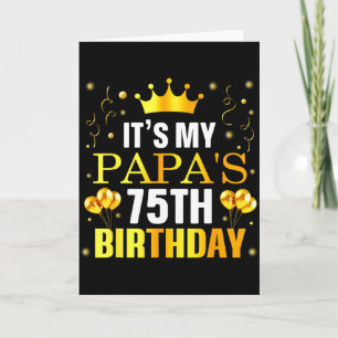 Zum 75. Geburtstag meines Papas Herzlichen Glückwu Karte