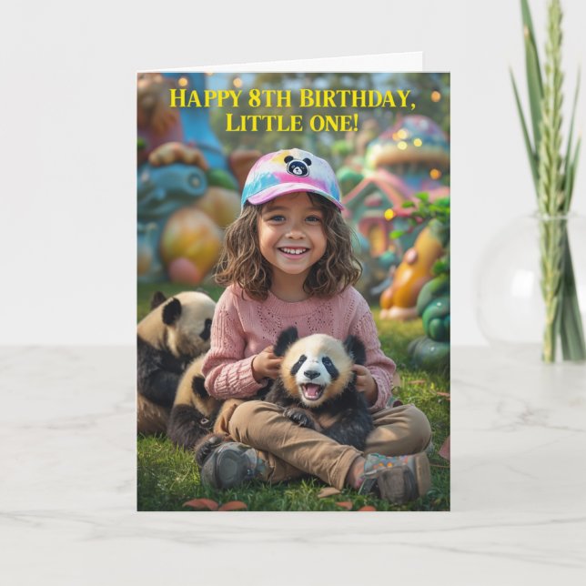 Zum 8. Geburtstag Karte (Vorderseite)