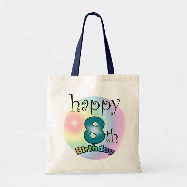 Zum 8. Geburtstag Tragetasche (Vorne)