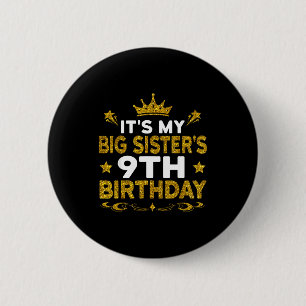 Zum 9. Geburtstag meiner großen Schwester, Glückli Button