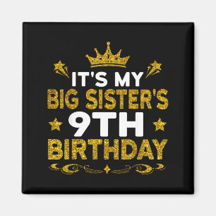 Zum 9. Geburtstag meiner großen Schwester, Glückli Magnet