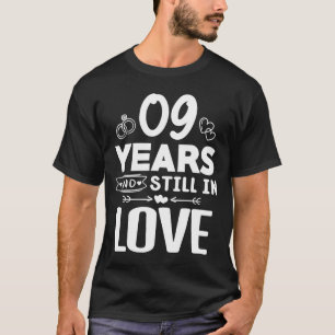 Zum 9. Hochzeitstag für Husband-Ehefrau T-Shirt