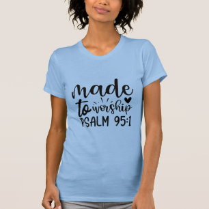 Zum Anbeten des blauen T - Shirt von Frauen