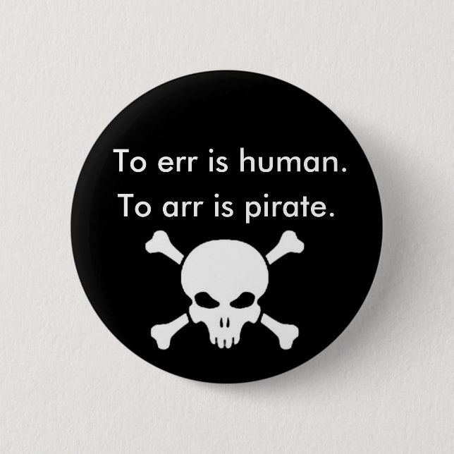 Zum arr ist Pirat Button (Vorderseite)