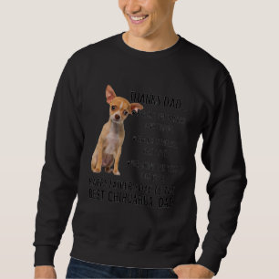 Zum besten Chihuahua-Hund-Vater - Glücklicher Vate Sweatshirt
