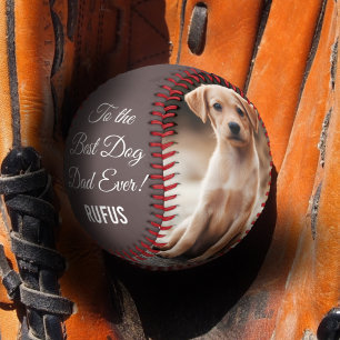 Zum besten Hund-Vater je benutzerdefiniertes Foto  Baseball